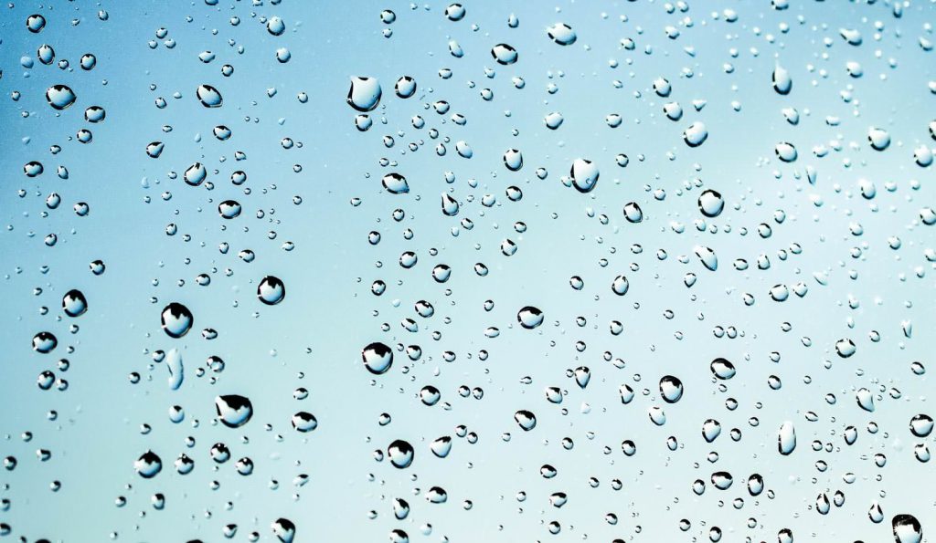 Rainy wet droplet